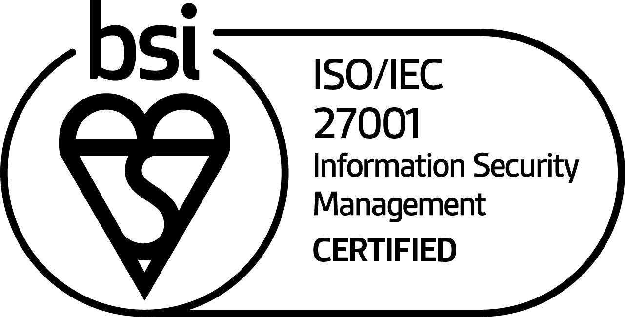BSI Mark of Trust — ISO/IEC 27001 Information Security Management Certified